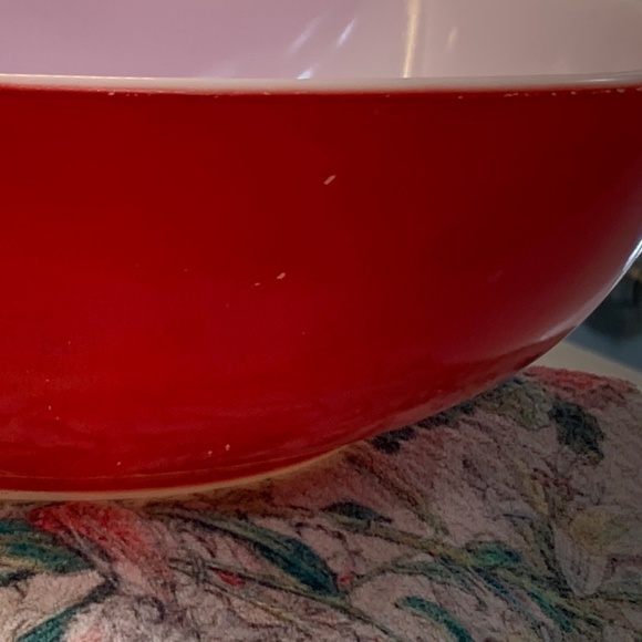 Vintage Pyrex 1950s Red Square Hostess Dish 1.5 Qt - Picture 13 of 15